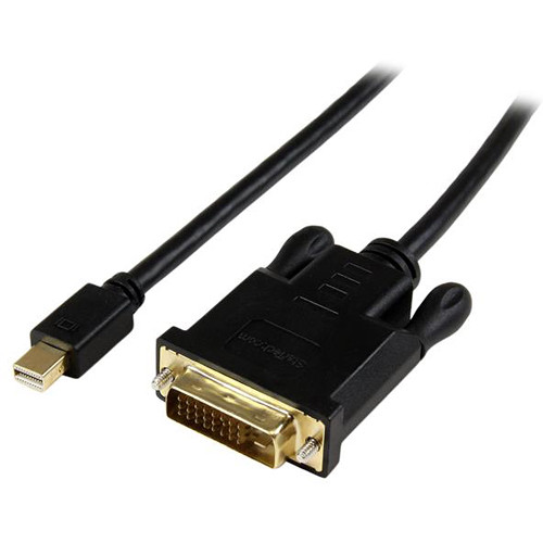 StarTech Mini DisplayPort to DVI Male Active Adapter Cable (3', Black)