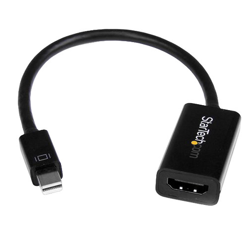 StarTech Mini DisplayPort 1.2 to HDMI 4K Audio/Video Converter (Black)