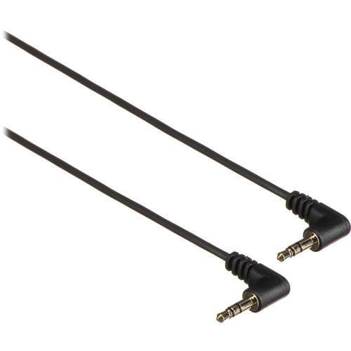 StarTech Right-Angle 3.5mm to Right-Angle 3.5mm Stereo Audio Cable (Black, 6')