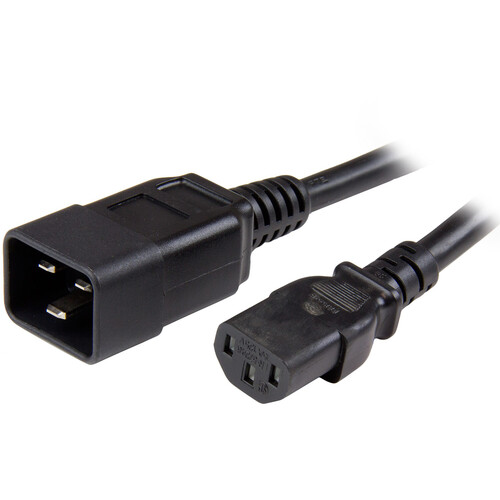StarTech Heavy-Duty IEC Power Extension Cable (3')