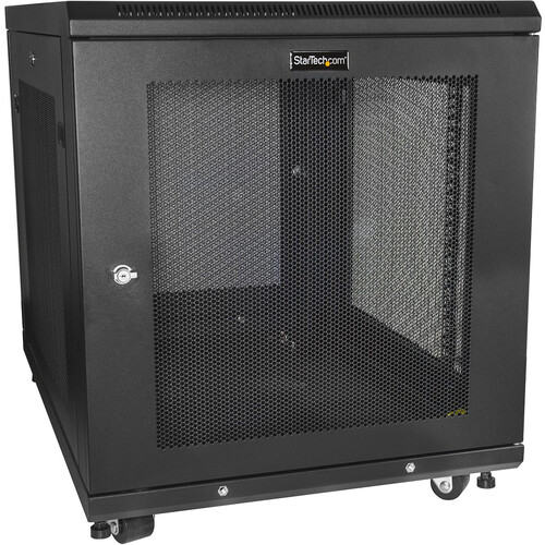 StarTech Adjustable Depth Server Rack Cabinet with Casters (12 RU)