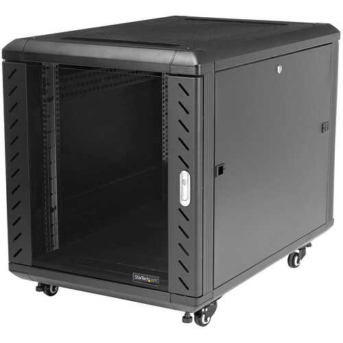 StarTech Knock-Down Server Rack Cabinet with Casters (12 RU, 36")