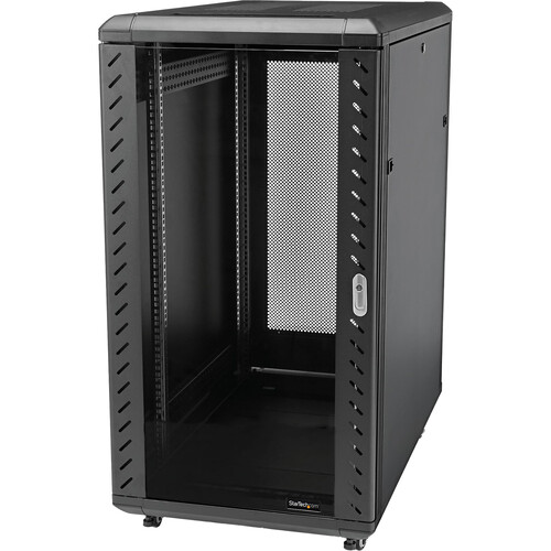 StarTech 22 RU 33" Knock-Down Server Rack Cabinet with Casters