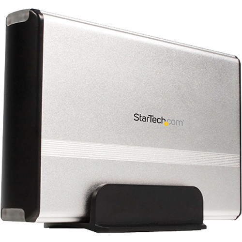 StarTech 3.5" USB 2.0 to SATA External Hard Drive Enclosure (Silver)