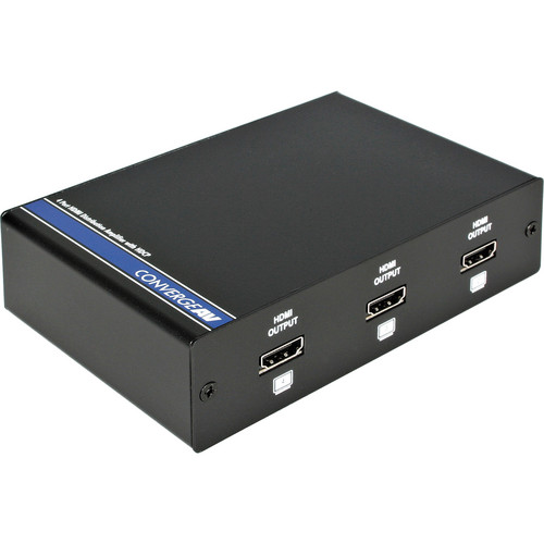 StarTech ST124HDMI2 4 Port High Speed HDMI Video Splitter with Audio (Black)
