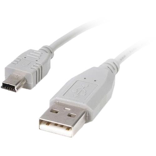 StarTech USB 2.0 Type-A to Mini Type-B Cable (White, 6')