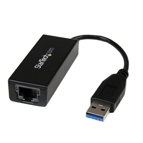StarTech USB 3.0 to Gigabit Ethernet NIC Network Adapter (Black)