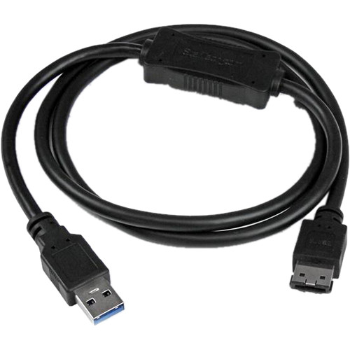 StarTech USB 3.0 Type-A Male to eSATA Male Adapter Cable (3')
