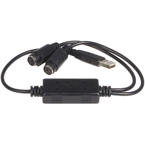 StarTech 18" USB-A to PS/2 Adapter Cable (Black)