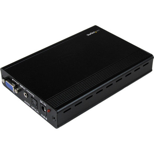 StarTech VGA2HDMIPRO VGA To HDMI Audio Video Converter with Scaler (Black)