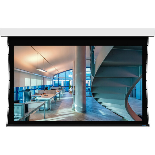 Stewart Filmscreen 113"/60x96 WS 12"Top Black Drop, Wall Switch  Trigger White Case - Tiburon G4