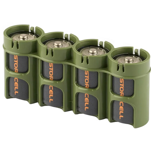 STORACELL SlimLine C4 Battery Holder (Military Green)