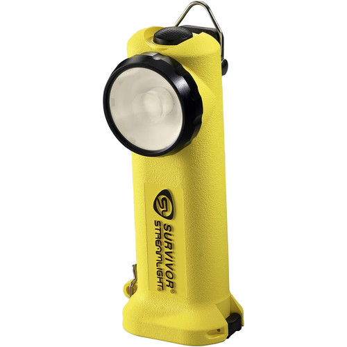 Streamlight Survivor Right-Angle Rechargeable LED Flashlight with Fast-Charge 120/100 VAC Charger (Yellow)