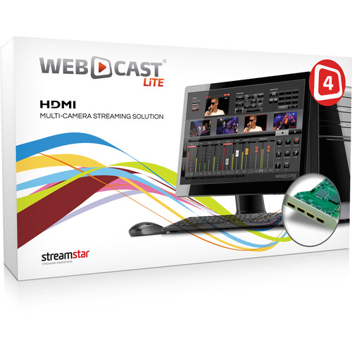 Streamstar WEBCAST LiTE 4 with Four-Input HDMI Capture Card