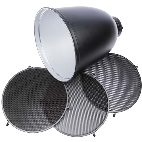 Studio Essentials 45-Degree Zoom Reflector with 3-Grid Bundle