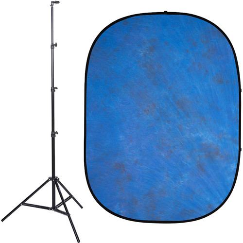 Studio Essentials Pop-Up Background Kit (Blue, 5 x 6.5')