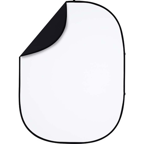 Studio Essentials Pop-Up Reversible Background (5 x 6.5', Black/White)
