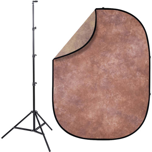 Studio Essentials Pop-Up Background Kit (Autumn Harvest, 5 x 6.5')