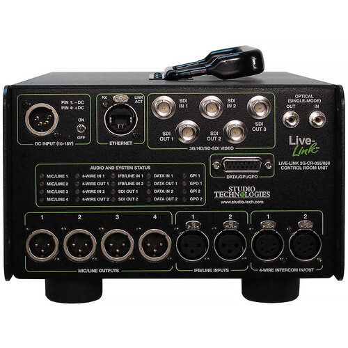Studio Technologies Live-Link Sr. Control Room Unit Portable St Optical Connectors