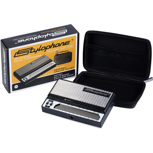 Stylophone S-1 Retro Pocket Synthesizer with Case (Black)