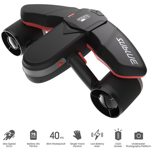 Sublue US WhiteShark Navbow Underwater Scooter (Flame Red)