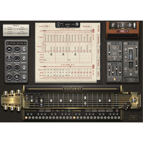 Sugar Bytes Guitarist Virtual Guitar, Effects, and Step-Sequencer (Download)