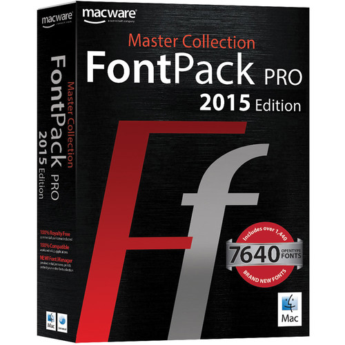 Summitsoft FontPack Pro Master Collection for Mac (10-User, Download)