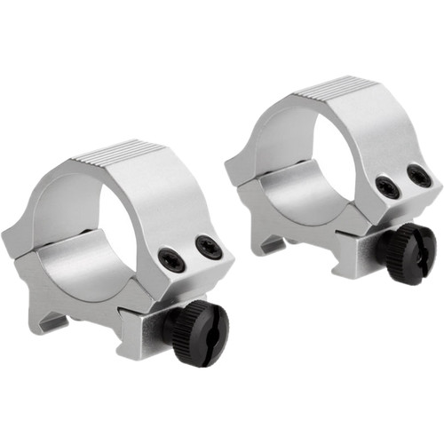 SOUSA Optics Standard Sport Aluminum Riflescope Rings (1", Low, Stainless)