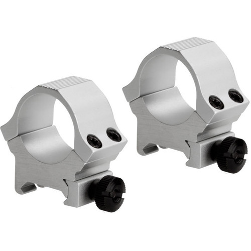 SOUSA Optics Standard Sport Aluminum Riflescope Rings (1", Medium, Stainless)