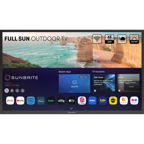 SunBriteTV Solis Series 49" 4K HDR Smart Full Sun Outdoor LED TV