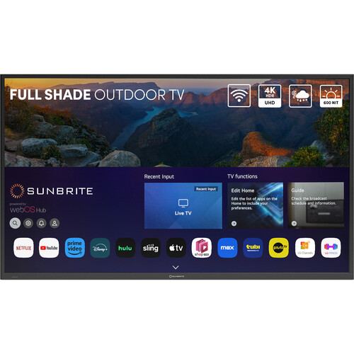 SunBriteTV Veranda 4 65" UHD 4K Smart LED Full-Shade Outdoor TV