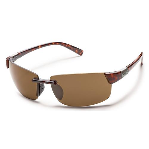 SUNCLOUD OPTICS Getaway Sunglasses (Tortoise Frames, Brown Polarized Lenses)