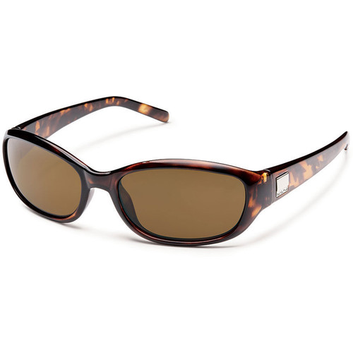 SUNCLOUD OPTICS Iris Sunglasses (Brown Tortoise Frames, Brown Polarized Lenses)