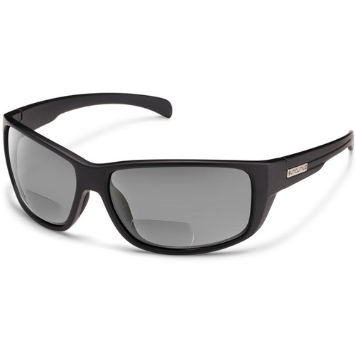SUNCLOUD OPTICS Milestone Reader Sunglasses 1.5x (Matte Black Frames, Gray Polarized Lenses)