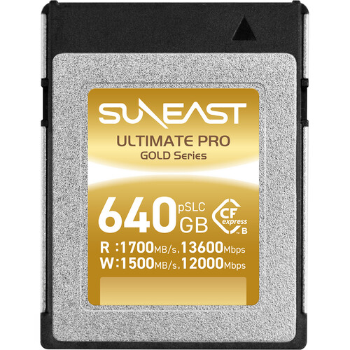 SUNEAST 640GB Ultimate Pro CFexpress Type B Memory Card (Gold Series)