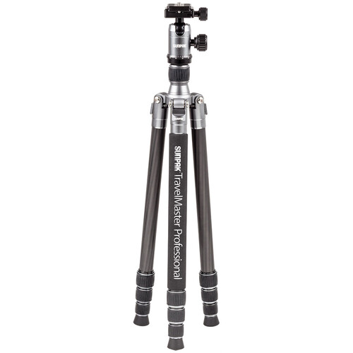 Sunpak TravelMaster Professional 63" Reverse Folding Carbon Fiber Tripod with Ball Head