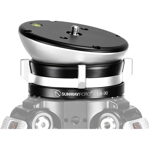 Sunwayfoto LB-90 Leveling Base (Silver)