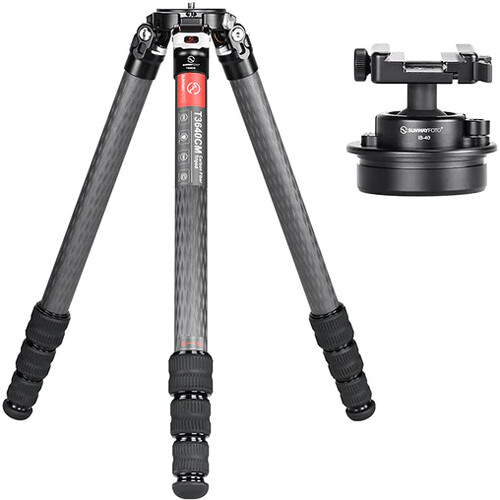Sunwayfoto T3640CM Master Series Heavy-Duty Carbon Fiber Tripod and IB-40 Ball Head