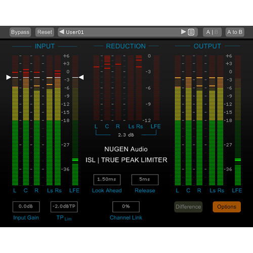 NuGen Audio ISL 2st Real-Time True Peak Stereo Limiter Plug-In (Download)