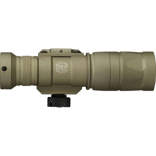 Tactical M300B Mini LED Flashlight – Constant/Momentary Light, Picatinny Rail Mount, Black Aluminum (CR123A Battery)