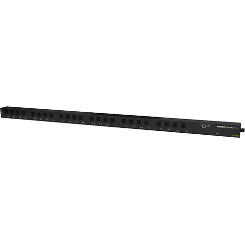 SURGEX Vertical Series+ 120V 24-Outlet Monitored PDU (TAA Compliant)