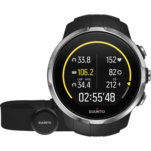 SUUNTO Spartan Sport Watch with Smart Sensor Heart Rate Monitor (Black)