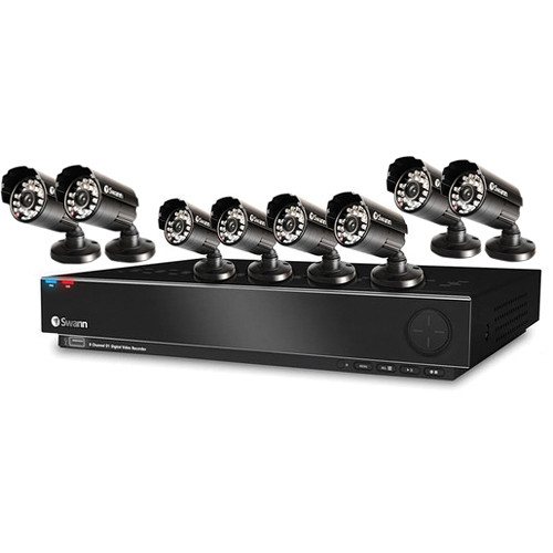 Swann DVR8-2900 8-Channel DVR and 8 PRO-530 Multi-Purpose Color Cameras Kit