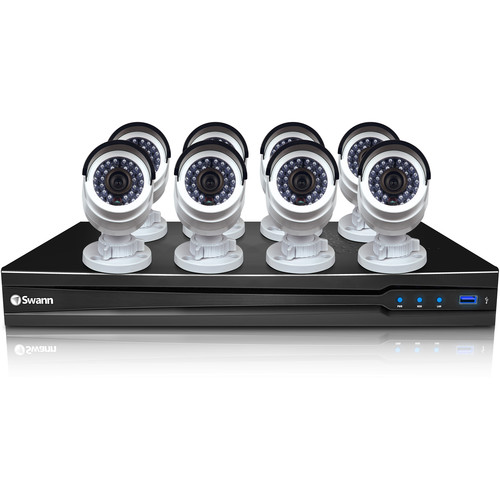Swann 16-Channel 3MP NVR with 3TB HDD and 8 3MP Bullet Cameras Kit