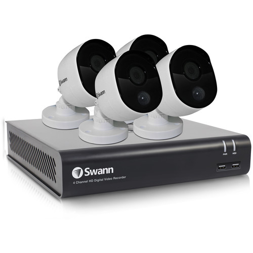 Swann 4-Channel 1080p DVR with 1TB HDD & 4 1080p Outdoor Night Vision Bullet Cameras