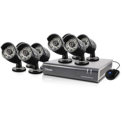 Swann 8-Channel 720p DVR with 1TB HDD and 8 720p Outdoor Bullet Cameras