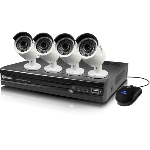 Swann NVR8-7300 8-Channel NVR with 2TB HDD and 4 3MP Network Cameras
