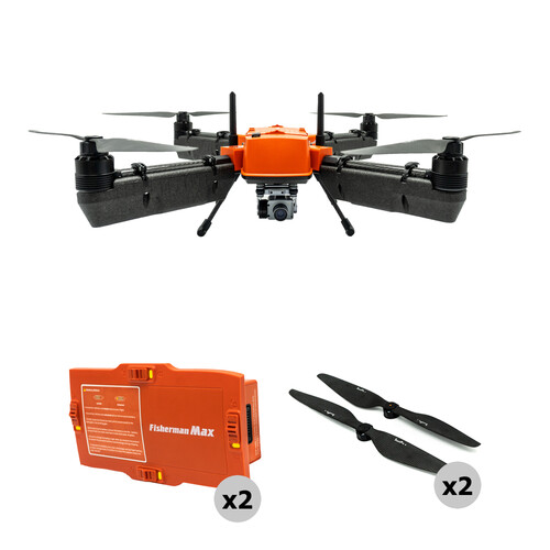 SwellPro Fisherman Max Advanced Heavy-Lift Fishing Drone with Battery & Propeller Kit