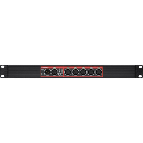 SWISSON XSR DMX/RDM Splitter & Booster Rack Style (XLR 5-Pin, 5-Output)