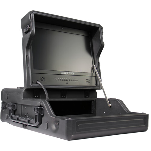 Switchblade Systems GoRack 322 Portable Broadcasting Rack Case with 21.5" Monitor (3 RU)